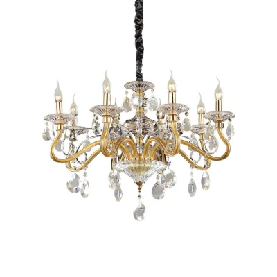 Хрустальная люстра Ideal Lux Negresco sp8 141053 Хрустальная люстра Ideal Lux Negresco sp8 141053